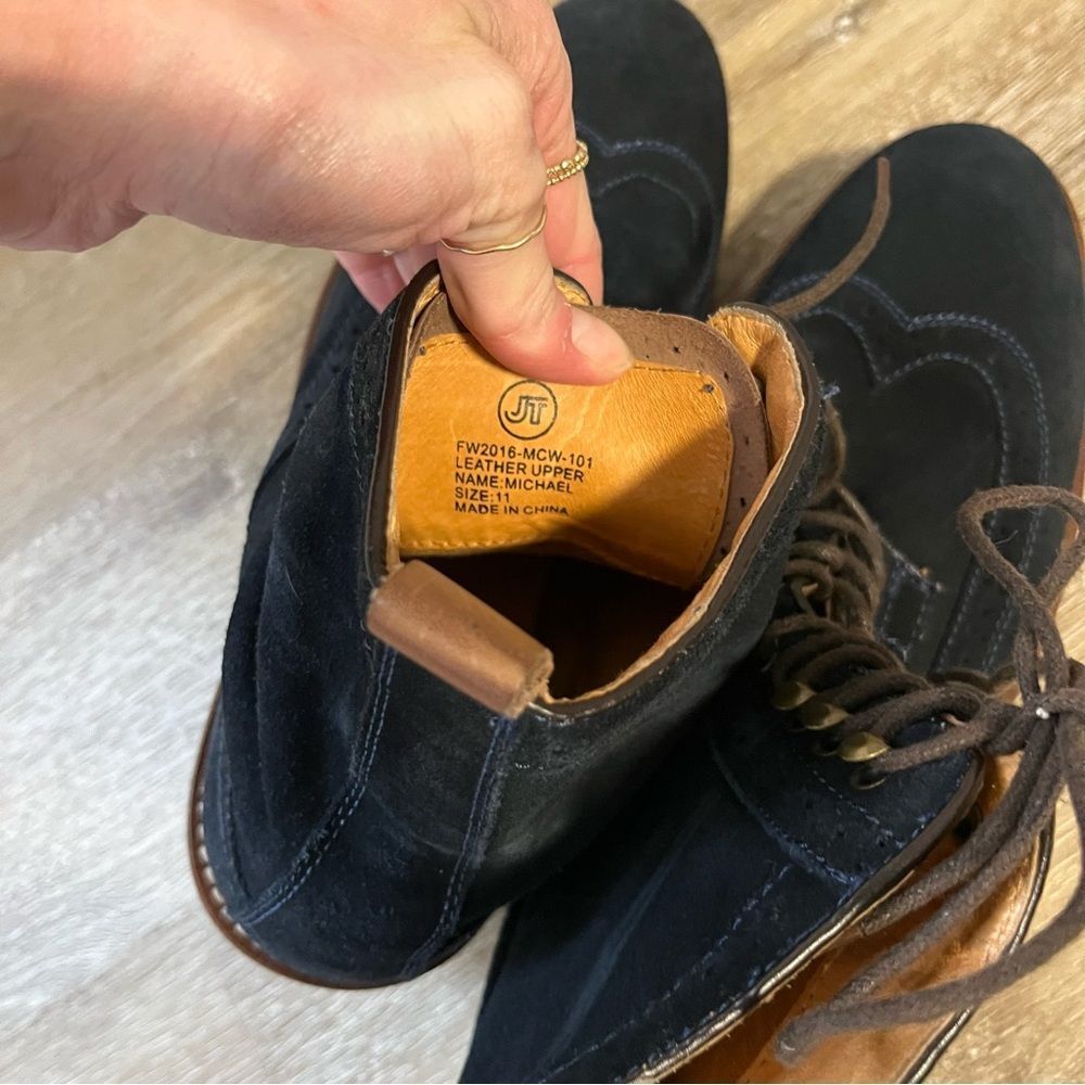 Jack Threads Blue Suede Boot - Picture 7 of 8